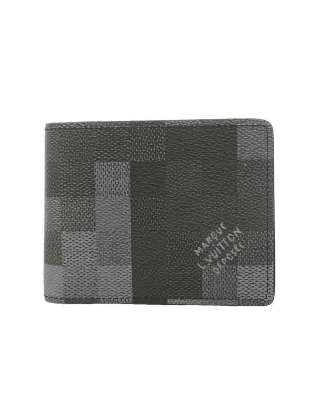Louis Vuitton Billfold Damoflage Portefeuille Slender Black Wallet